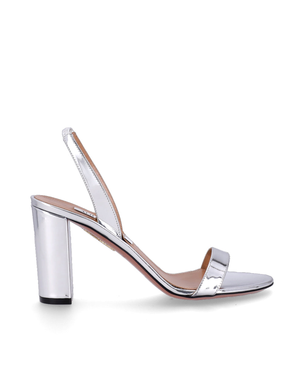 AQUAZZURA | SO NUDE BLOCK SANDAL 80