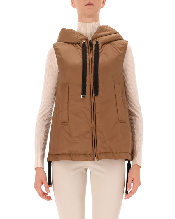 MAX MARA |  GILET IN TELA ANTIGOCCIA | GREENGO