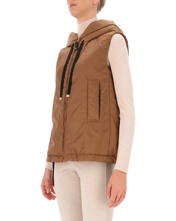 MAX MARA |  GILET IN TELA ANTIGOCCIA | GREENGO