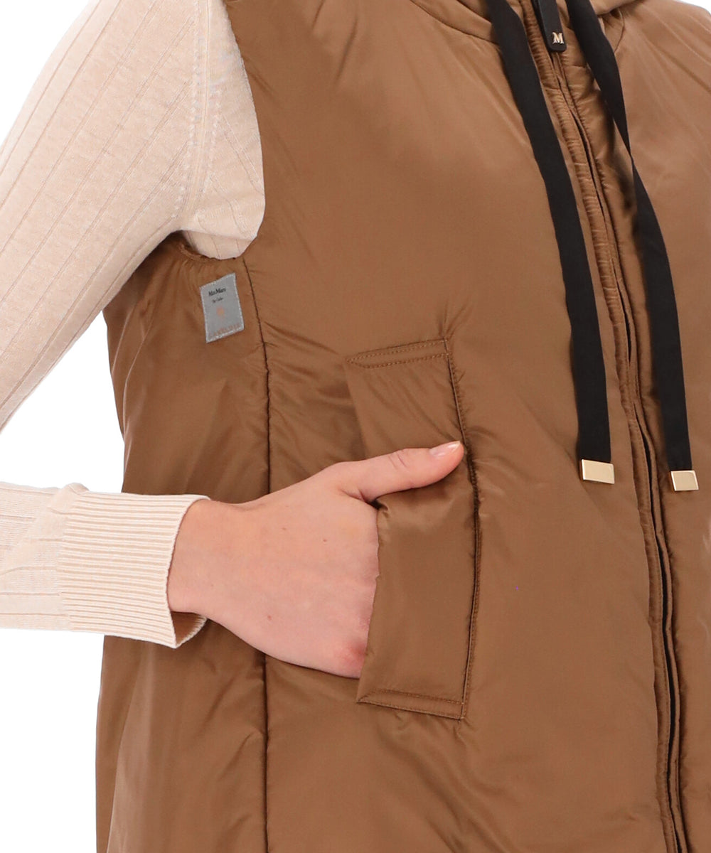 MAX MARA |  GILET IN TELA ANTIGOCCIA | GREENGO